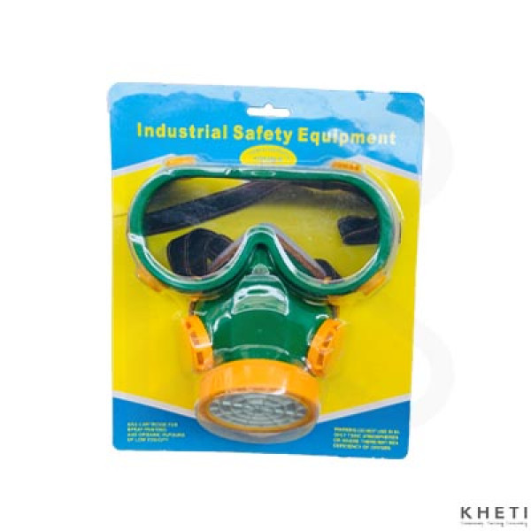 Safety Goggle with Mask 2 in 1  