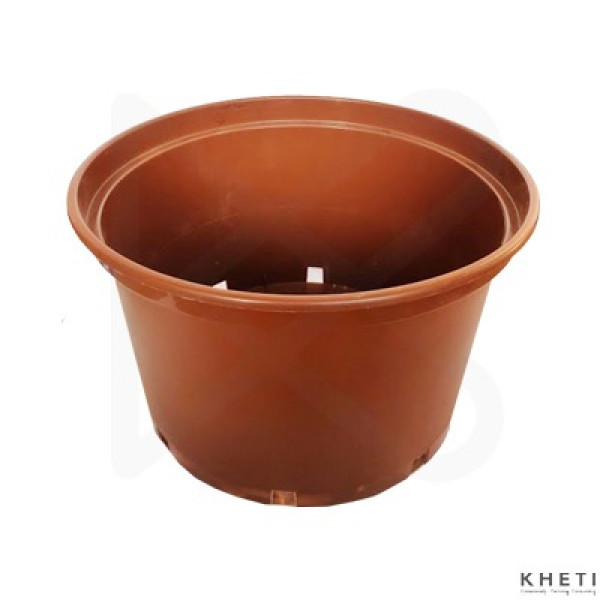 Low gallon pot brown (15 inches)